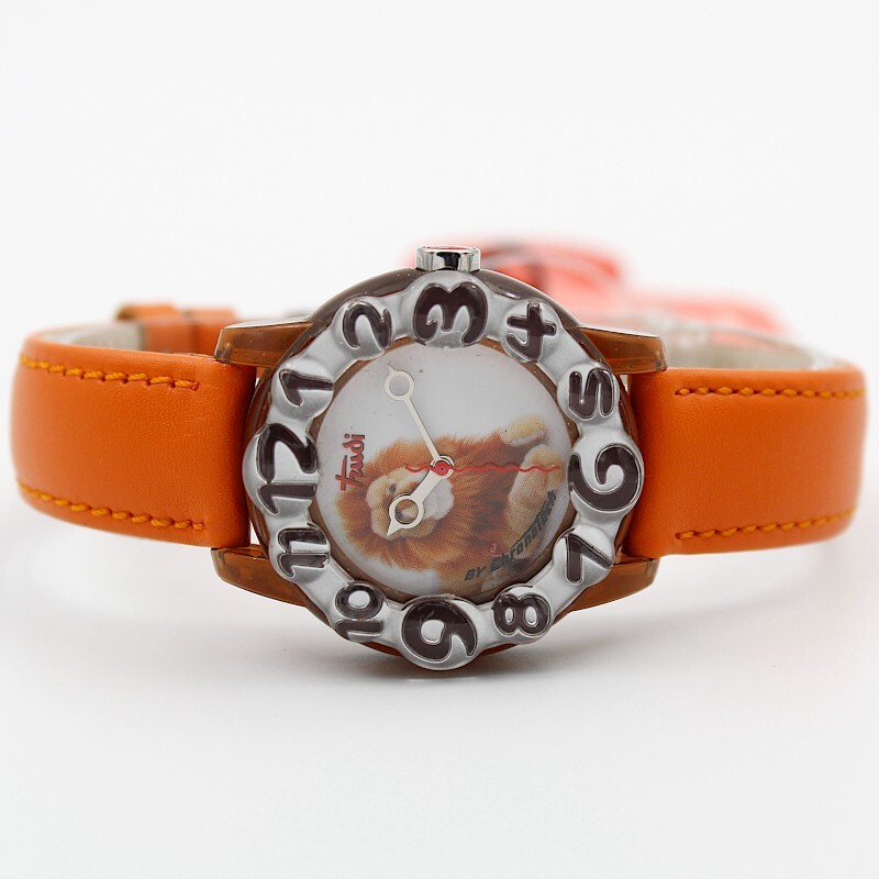 Orologio Chronotech Trudy Leone Bambino Cintuirno Pelle Arancione PROMOZIONE NEW