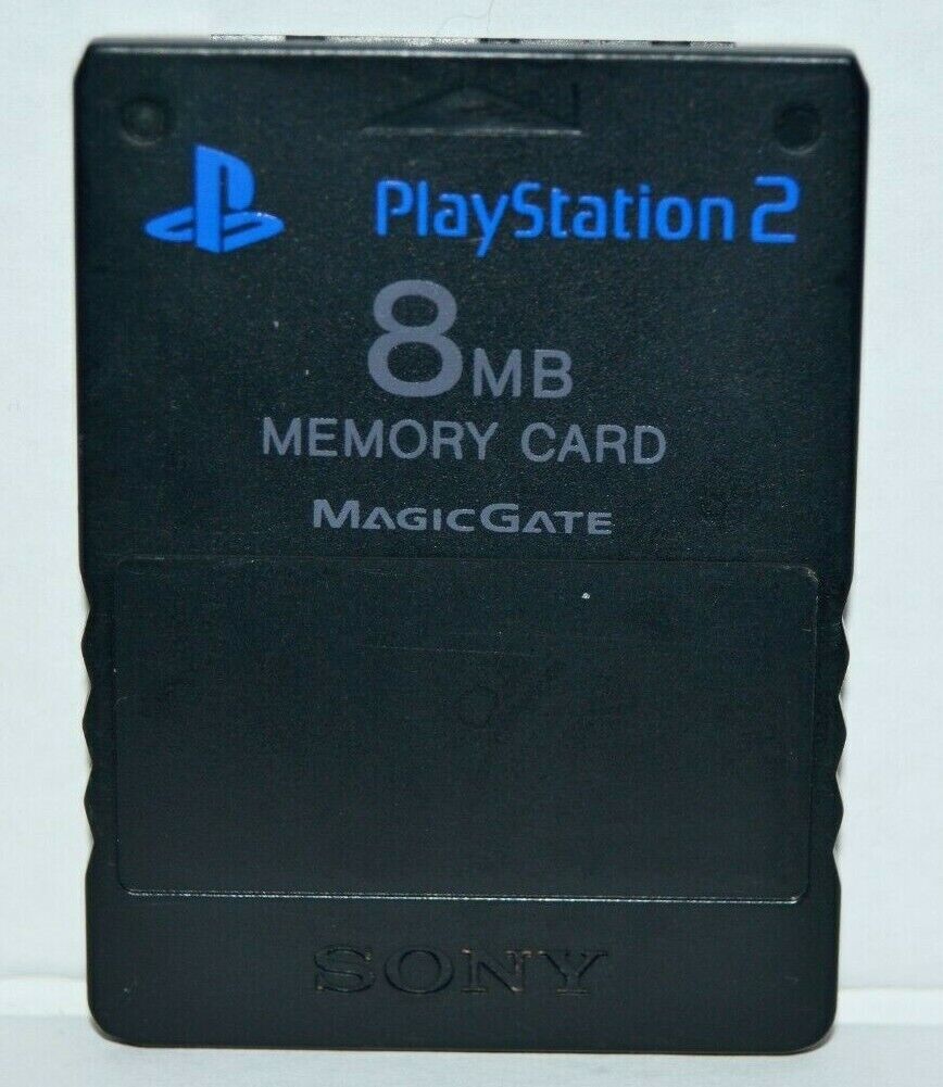 PlayStation 2 Official Sony 8mb Memory card - Black (PlayStation 2)