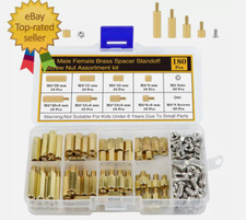 180Pcs M4 Motherboard Standoffs Screws Nuts Kit, Hex Male-Female Brass Spacer St