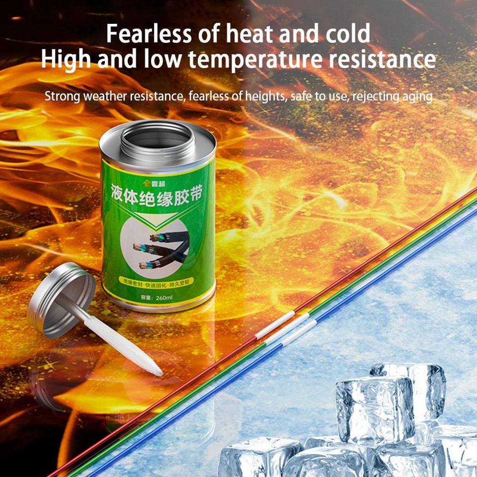 100/260ml Waterproof Liquid Insulating Tape Electrical Tube Paste Glue