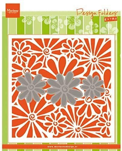 Marianne Design Daisy Flowers Embossing Folder and Die Set Birthday Card Making