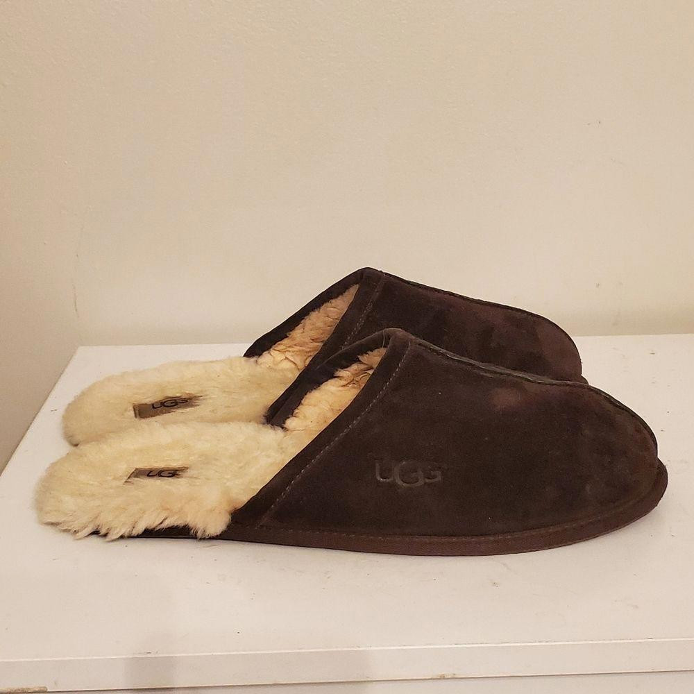UGG Men's Scuff Suede Slippers Espresso Size 11 Gem