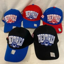 PUERTO RICO PR 3D Embroidered Adjustable Baseball Cap Hats