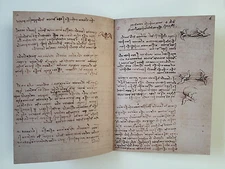 Codice Sul Volo Degli Uccelli CODEX ON THE FLIGHT OF BIRDS Leonardo da Vinci