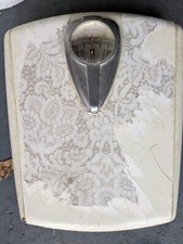 Vintage Borg Bathroom Scale White Great Working Condition 1950s