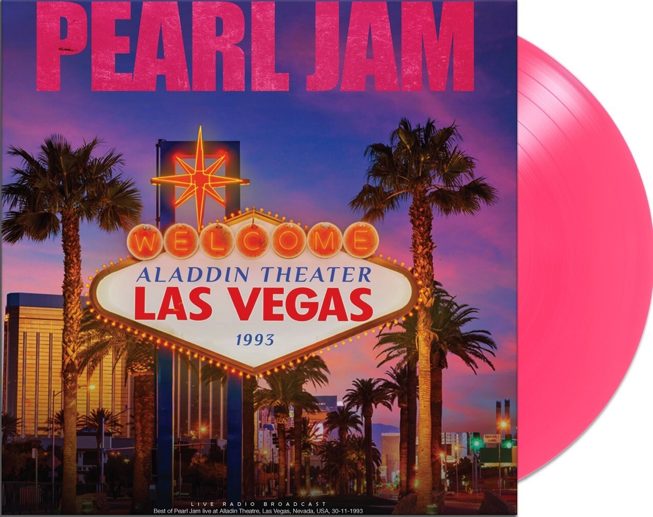 Pearl Jam - Aladdin Theatre Las Vegas '93 pink  coloured vinyl  NEW LP  in seal