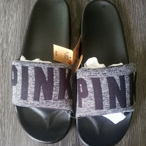 grey pink slides