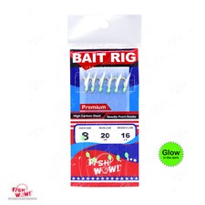 Fishing Bait Rigs Size 8 Premium sabiki 6 Hooks