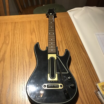 Activision Guitar Hero Power Wireless Guitar Xbox 360 PS3 654 No Dongle Gold