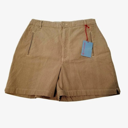Pantalones Cortos para Caminar Gloria Vanderbilt Para Mujer Talla 14 Tostado "Helecho" Tictac Rayas NUEVO - Imagen 2 de 11