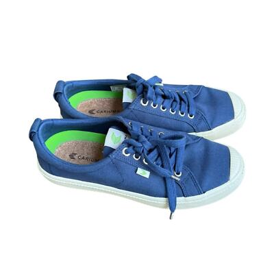 Cariuma OCA Low Shadow Blue Canvas Sneaker women s 10 men s 8.5 unisex