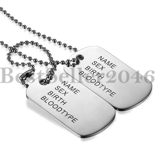 Dog Tags Military Pendant Necklace | eBay