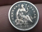 1841 O Seated Liberty Half Dime- New Orleans, Fine Details