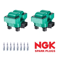 2 Professional Ignition Coil & 8 NGK Iridium Spark Plug for 01-05 Mercury Sable