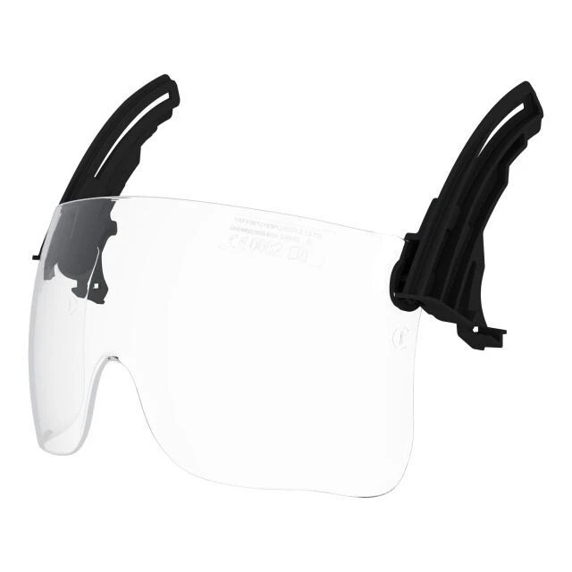 Feuerwehrhelm MSA GALLET F1 XF, nachleuchtend, Schild schwarz, Visier klar Helm - Bild 4 von 4