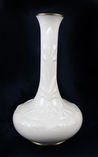 Very Pretty Aynsley Embossed White Vase ~ Camellia