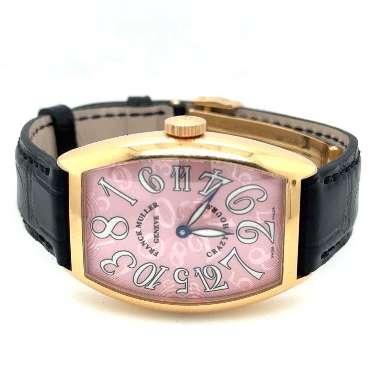 Franck Muller Crazy Hours Automatic 32mm 18k Rose Gold Pink