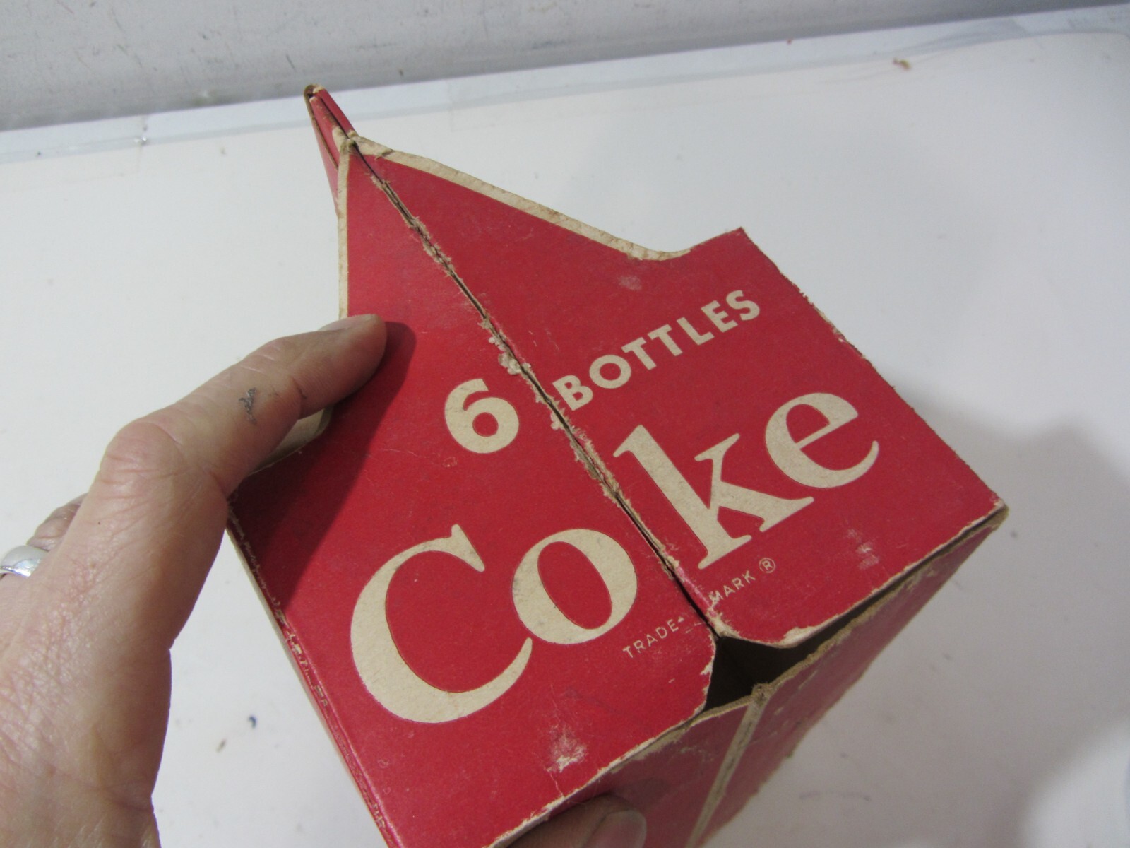 Coca-Cola paper bottle holder caddy carrier antique relic - Morris Paper Mills
