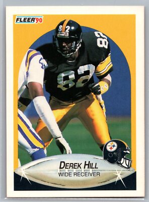 Derek Hill 1990 Fleer FOOTBALL #142 Pittsburgh Steelers RC | eBay