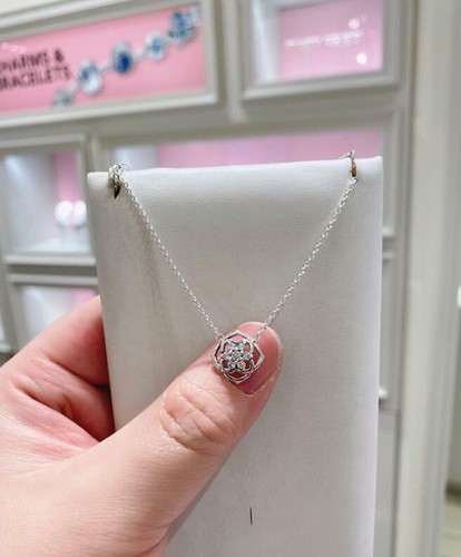 Authentic PANDORA 925 Pave Rose Petals 