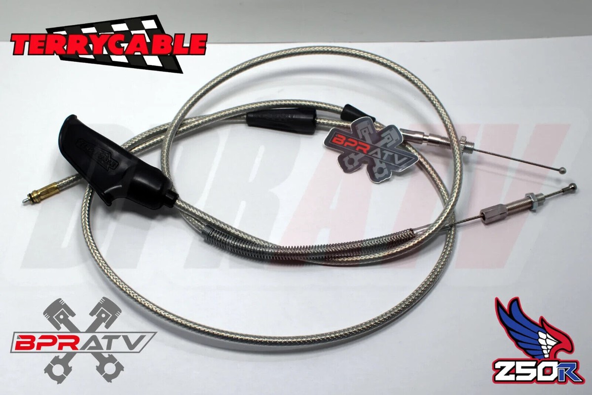 Honda TRX250R TRX ATC 250R Steel Braided Terry Thumb Throttle