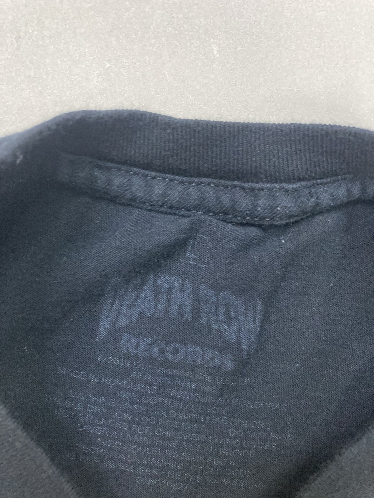 FILA T shirt grafica Death Row Records uomo grande nera logo rosso manica corta musica