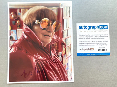 AGNES VARDA ( 2019) In-person signed Foto 20x25 Autogramm COA ACOA