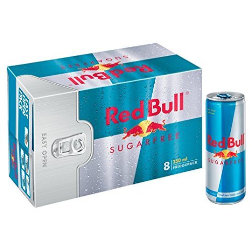 Red Bull Sin Azúcar Bebida Refrescante Con Cafeína 250ml Paquete De 8