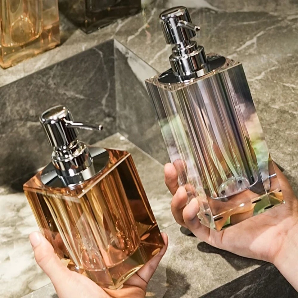 180ML Manual Soap Dispenser Transparent Glass Bottle Hand Sanitizer Bottle - image 4 of 4