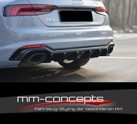 CUP Diffusor Ansatz Schwarz FüR Audi RS5 MK2 F5 A5 S5 Heck HeckschüRze V1