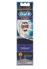 Oral-B 3D White Electric Toothbrush Replacement Brush Heads, 2 ct (2 Pack)