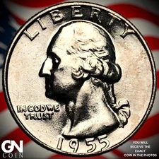1955 D Washington Quarter  Q4673