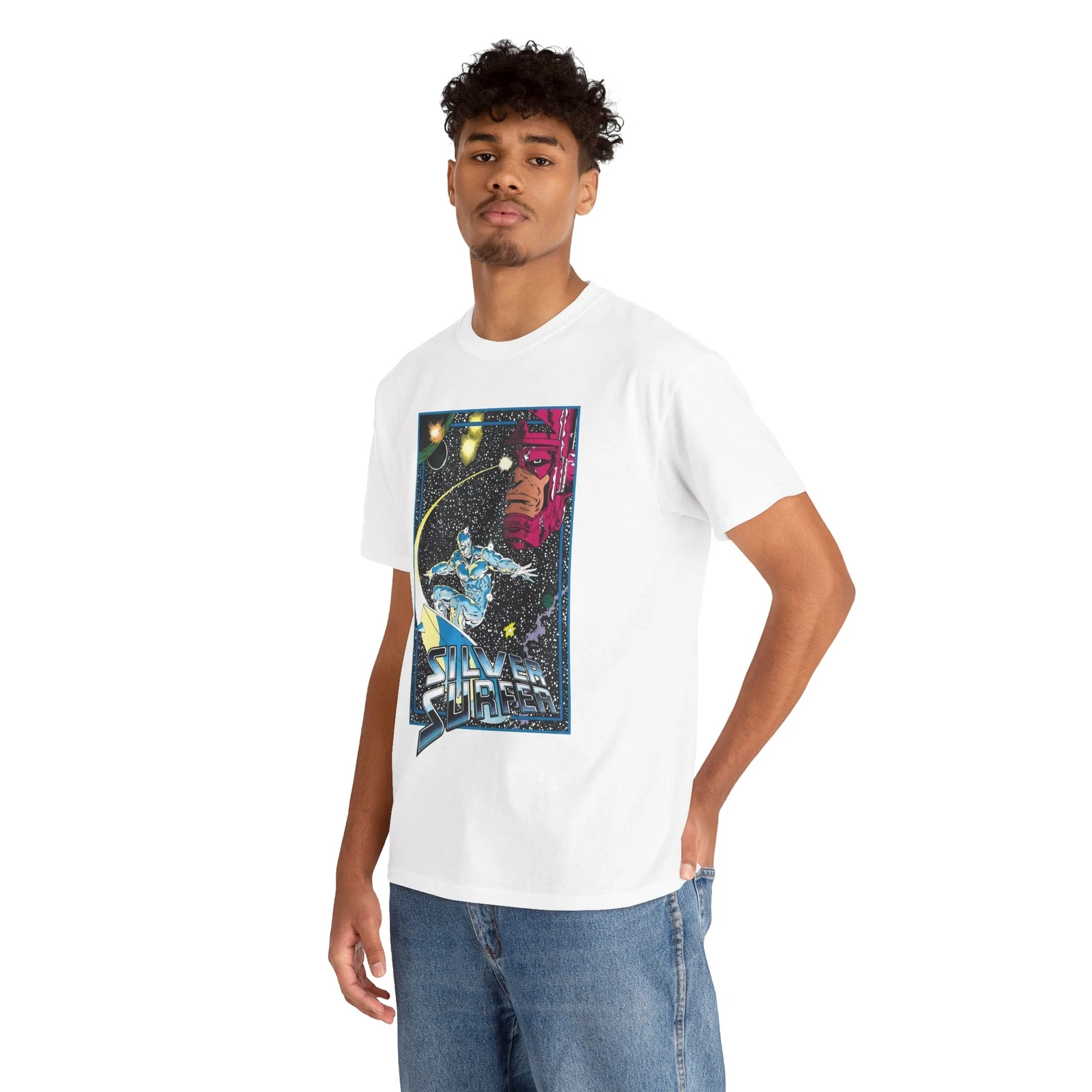 Silver Surfer T-Shirt - Marvel Comics - Ron Lim Art - Galactus - Norrin Radd