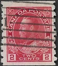 🍁Canada    #127   "KING GEORGE V"    Fine Used  1912  Admiral Coil Issue   (B)
