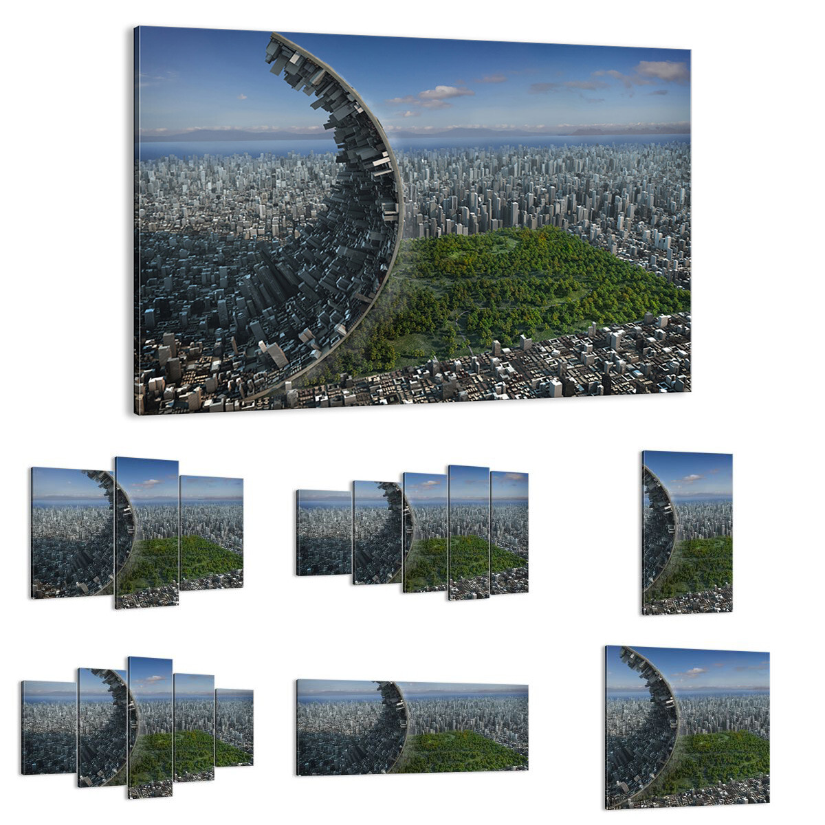 IMAGE SUR TOILE Cadre Arbre parc abstraction ville 2506 FR IMAGE SUR TOILE Cadre Arbre parc abstraction ville 2506 FR