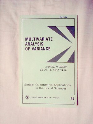 Multivariate Analysis of Variance (Quantitative Applications)