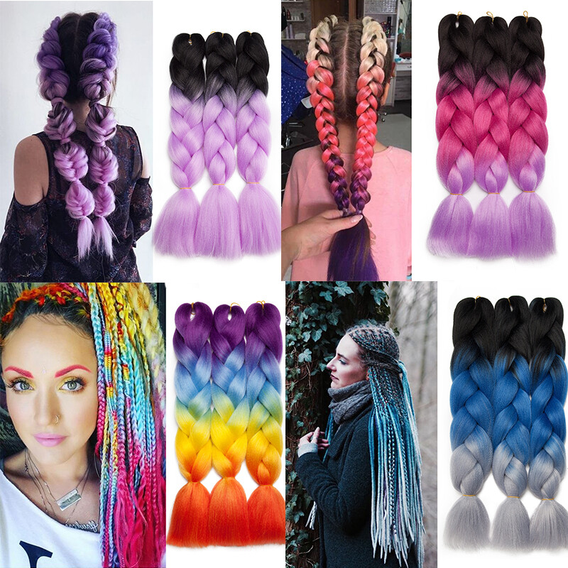 UK Lady Jumbo Braiding Hair Extensions Afro Box Braids  display picture 1