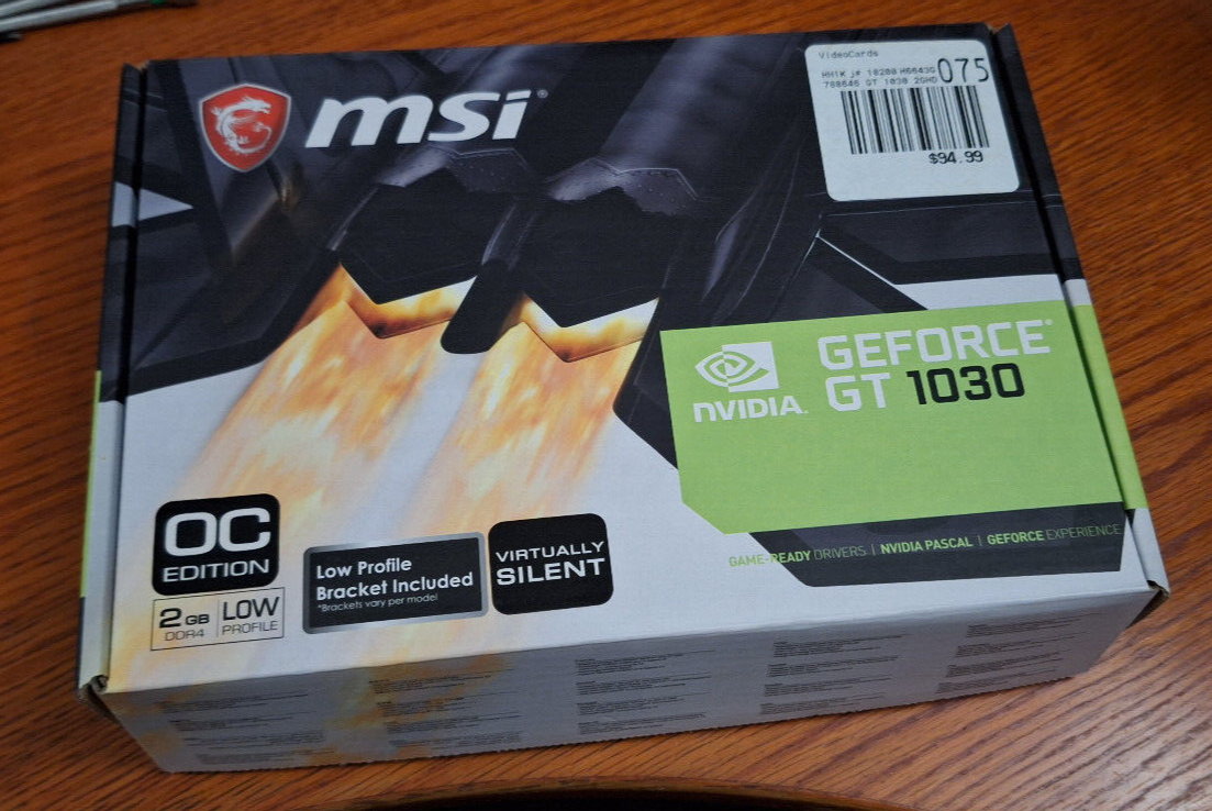 Uncover Your True Potentialy MSI GeForce GT 1030 Low-Profile OC 2GB Passive Cooling PCI Graphics Card - Image 3