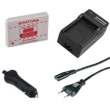 Batteria Patona + Caricabatteria casa/auto per Canon Powershot S100,S110