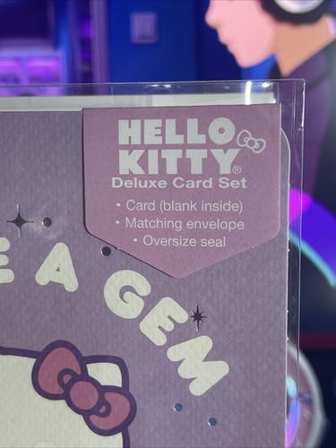 2024 Sanrio Hello Kitty You're A Gem Blank Greeting Card Set Envelope Seal Speci - Picture 3 of 8