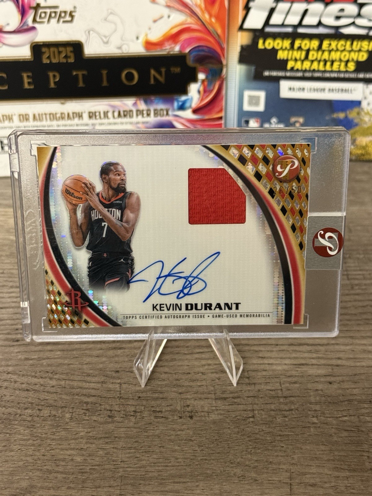 Topps 2026 Pristine Kevin Durant Pristine Pieces Auto Relic Gold /50 PPA-KD