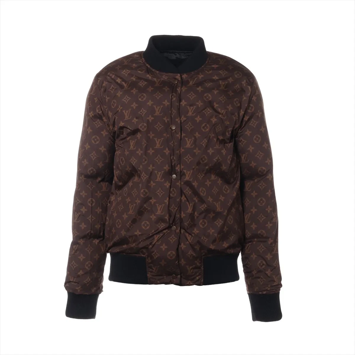 LOUIS VUITTON（LV） Piumino Louis Vuitton Monogram 23SS poliestere e nylon 34 donna nero RW23