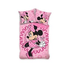 Minnie Mouse Set Copripiumino Singolo 2-in-1 Ue Size Disney Cotone Bambini Letto