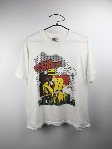Vintage 90’s Dick Tracy Shirt I Call The Shots Disney Single Stitch XL 24x28