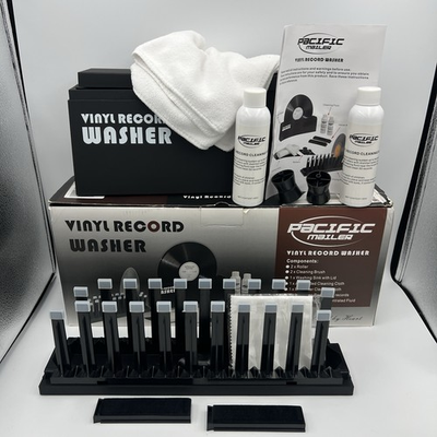 #ad Vinyl Record Washer Cleaner Spin Kit System Open Box Cloths Drying Rack etc $38.00