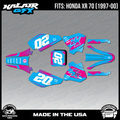 Graphics Kit for HONDA XR70 (1997-2000) XR 70 Spear Series - Magenta
