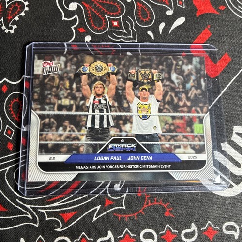 Logan Paul / John Cena #59 2025 Topps Now WWE card