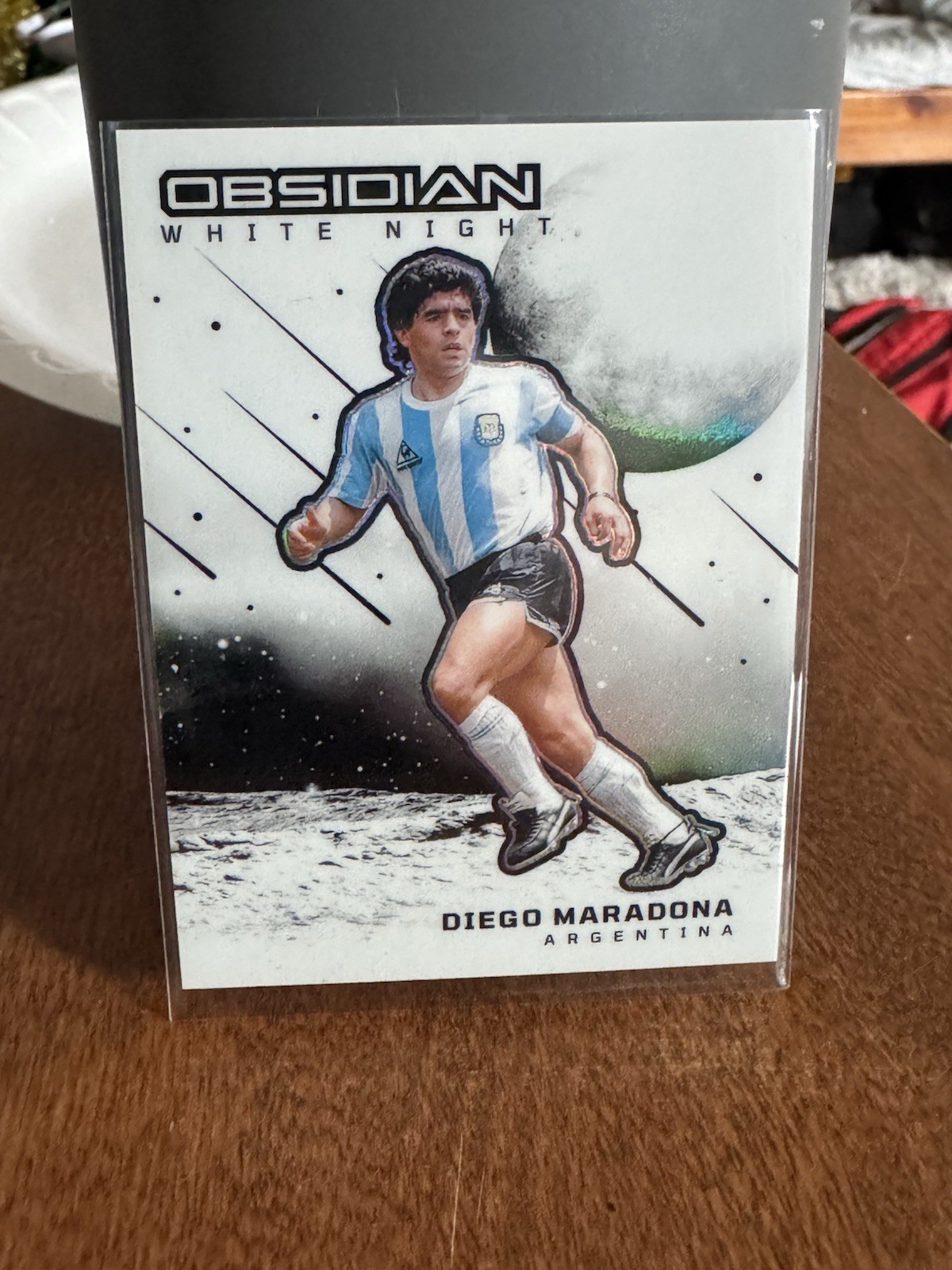 2023-24 Panini Obsidian Diego Maradona White Night Argentina (Case Hit) #607AG