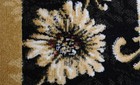 VINES BLACK ORIENTAL AREA RUG 8X8 Persien ROUND 025 - ACTUAL 7' 10" x 7' 10" — photo 3