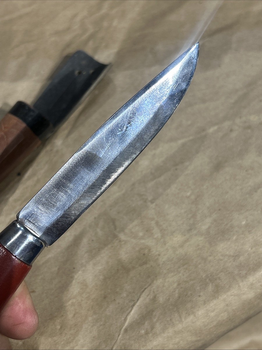 Vintage Erik Frost Mora Knife Made in Sweden Wood Handle With